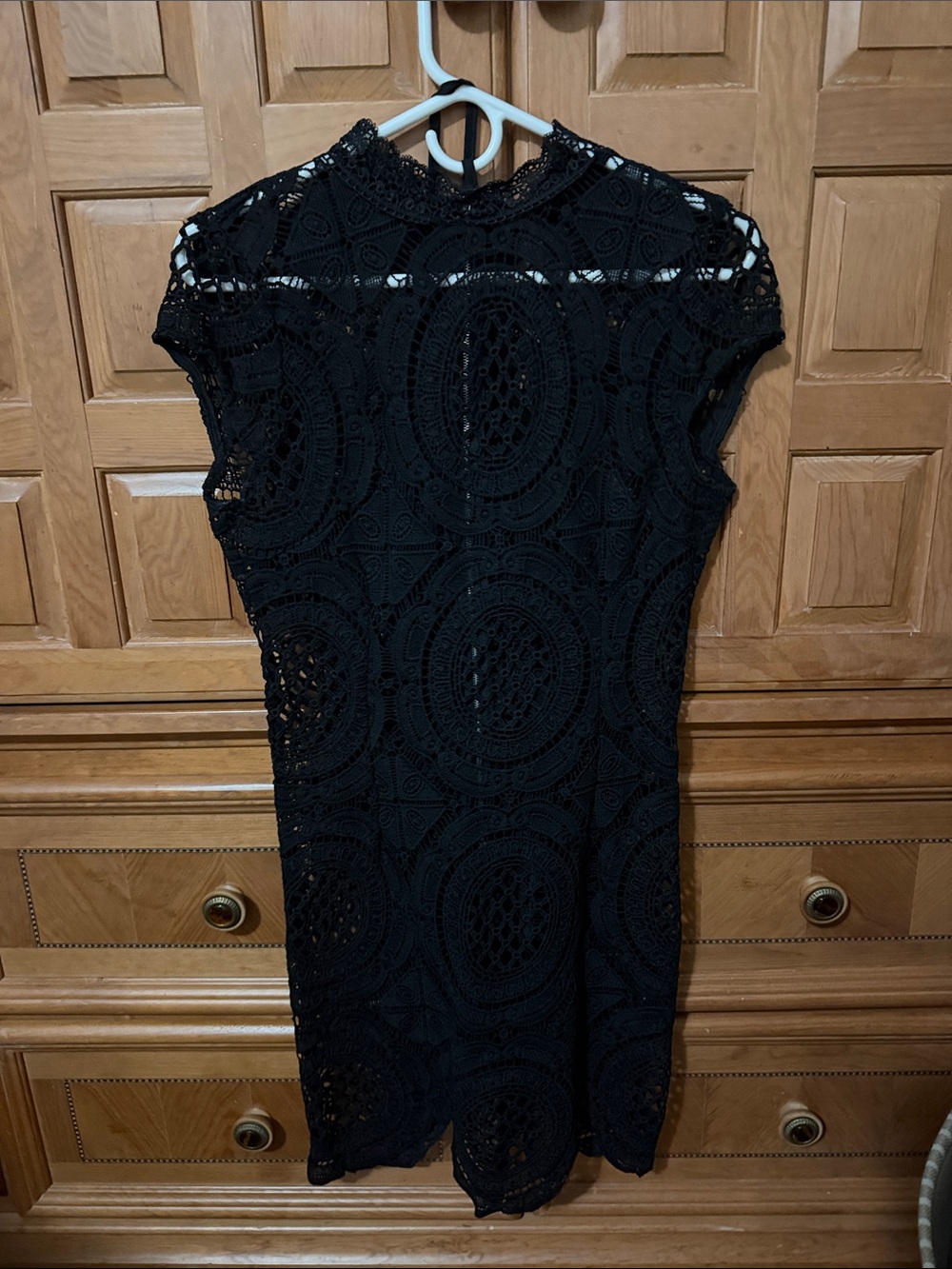 Black Lace Sheath Dress - Elegant Women's Dress